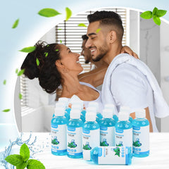 Mint-flavor non-alcoholic mouthwash for on-the-go