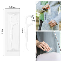 Floss picks individually wrapped in package