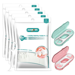 520-count dental floss picks with two dispensers in packaging
