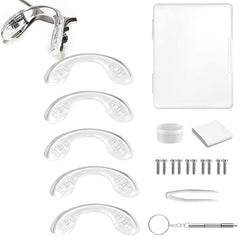 BEHLINE 5-piece silicone nose pads kit with screws and case