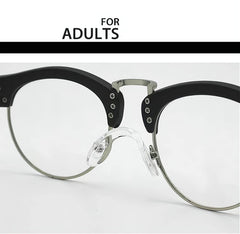 Anti-slip nose pads gripping glasses