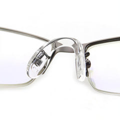 Repair kit contents: nose pads, screws, tweezers, screwdriver, case