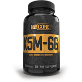 5% Nutrition Core KSM-66 Ashwagandha bottle label – 1200mg