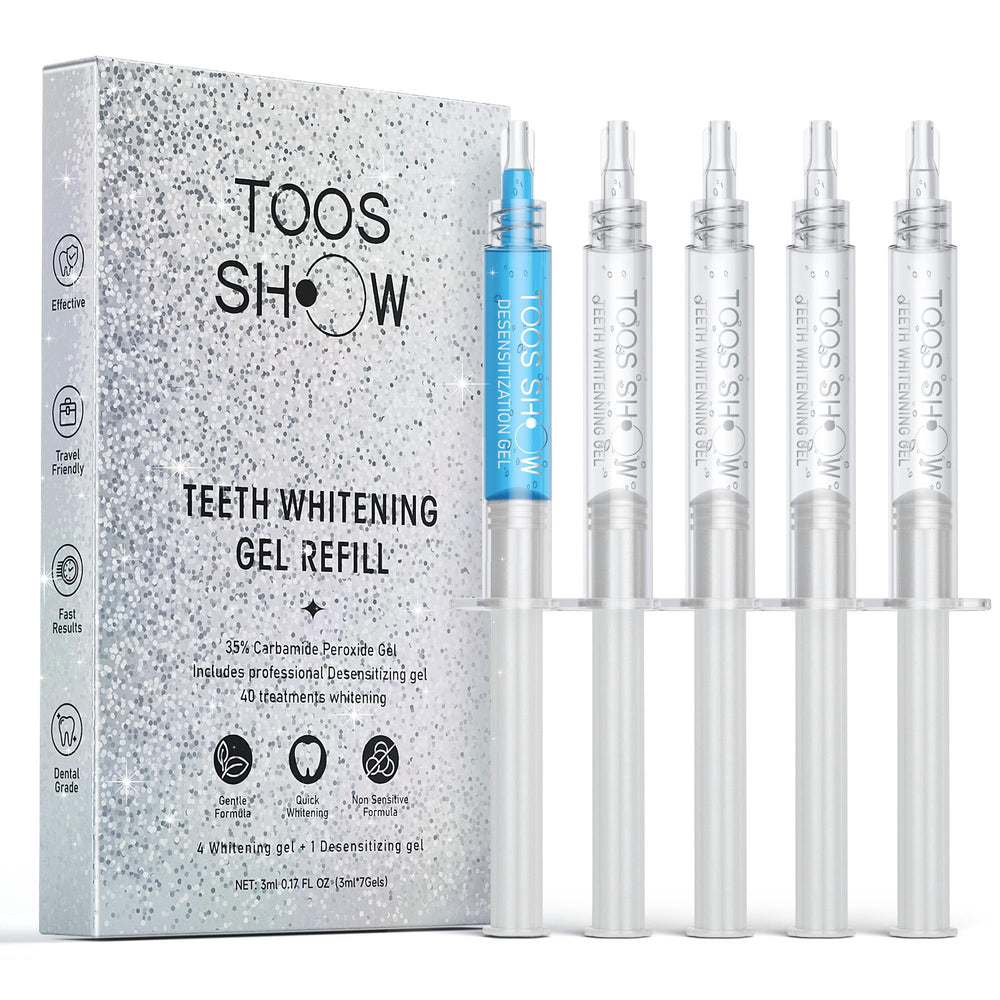 5x Teeth Whitening Gel Kit with Desensitizing Gel