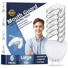 6-pack mouth guards for men – pack of six, ergonomic fit