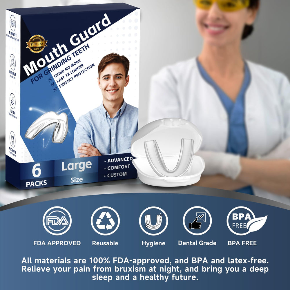 Protective mouth guard with storage case
