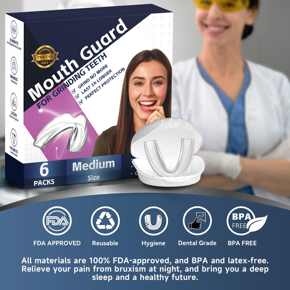 Bruxism relief and TMJ support with custom fit
