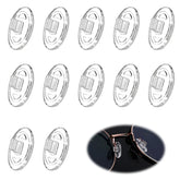 Clear silicone nose pads for eyeglasses – 12 pieces (6 pairs) replacement