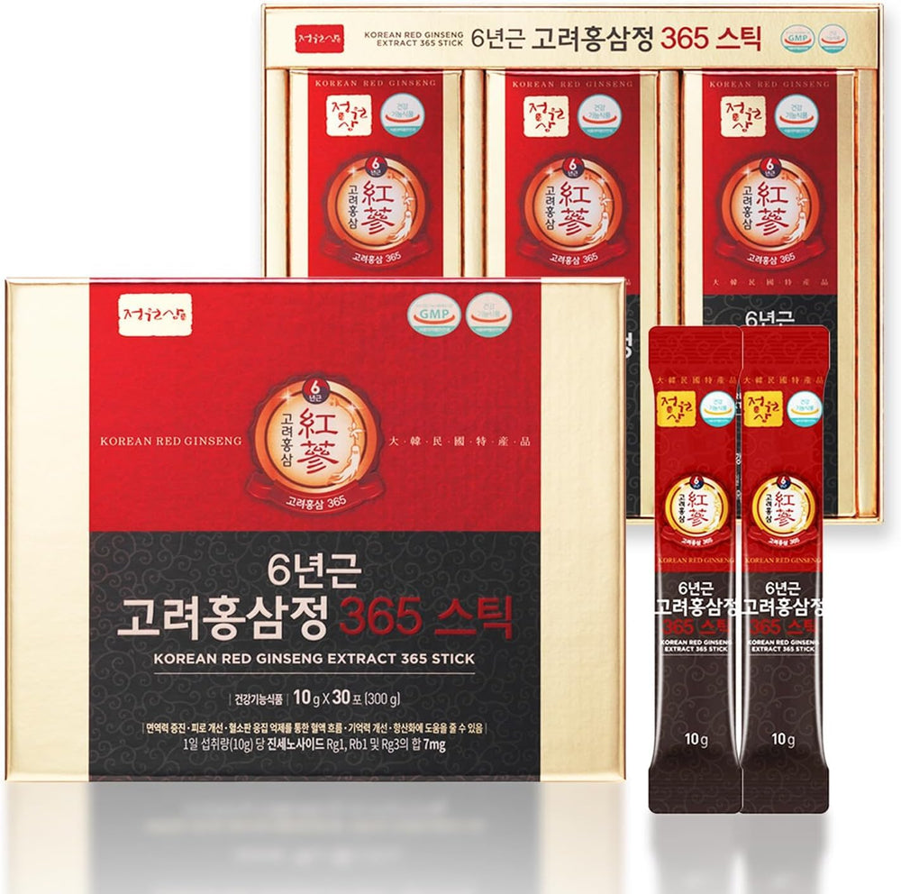 Front packaging of 6 Years Red Ginseng 365 Stick