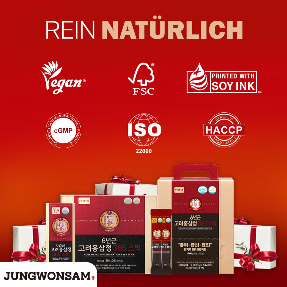 Assorted 365 ginseng stick packets