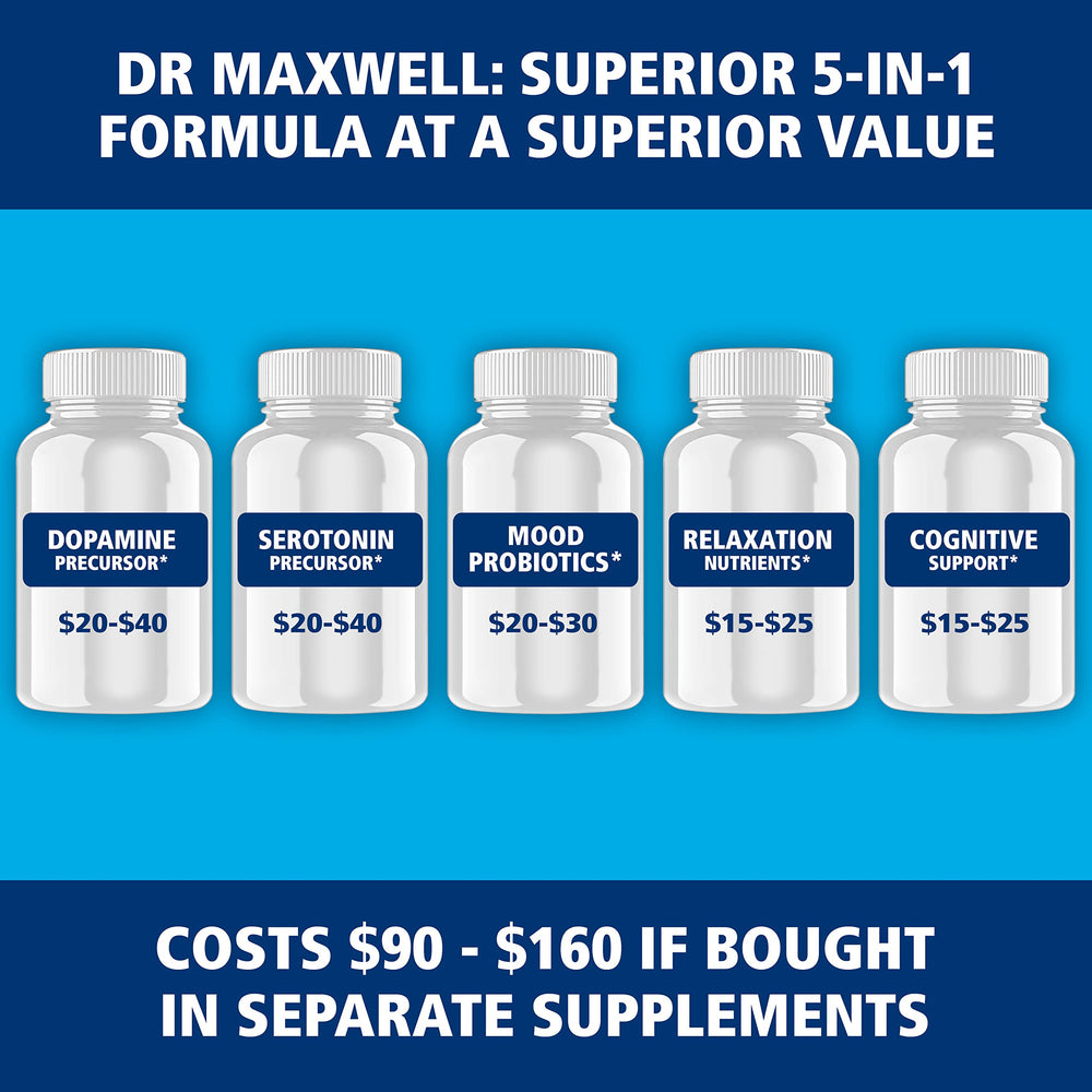 60 capsule bottle of serotonin and dopamine supplement