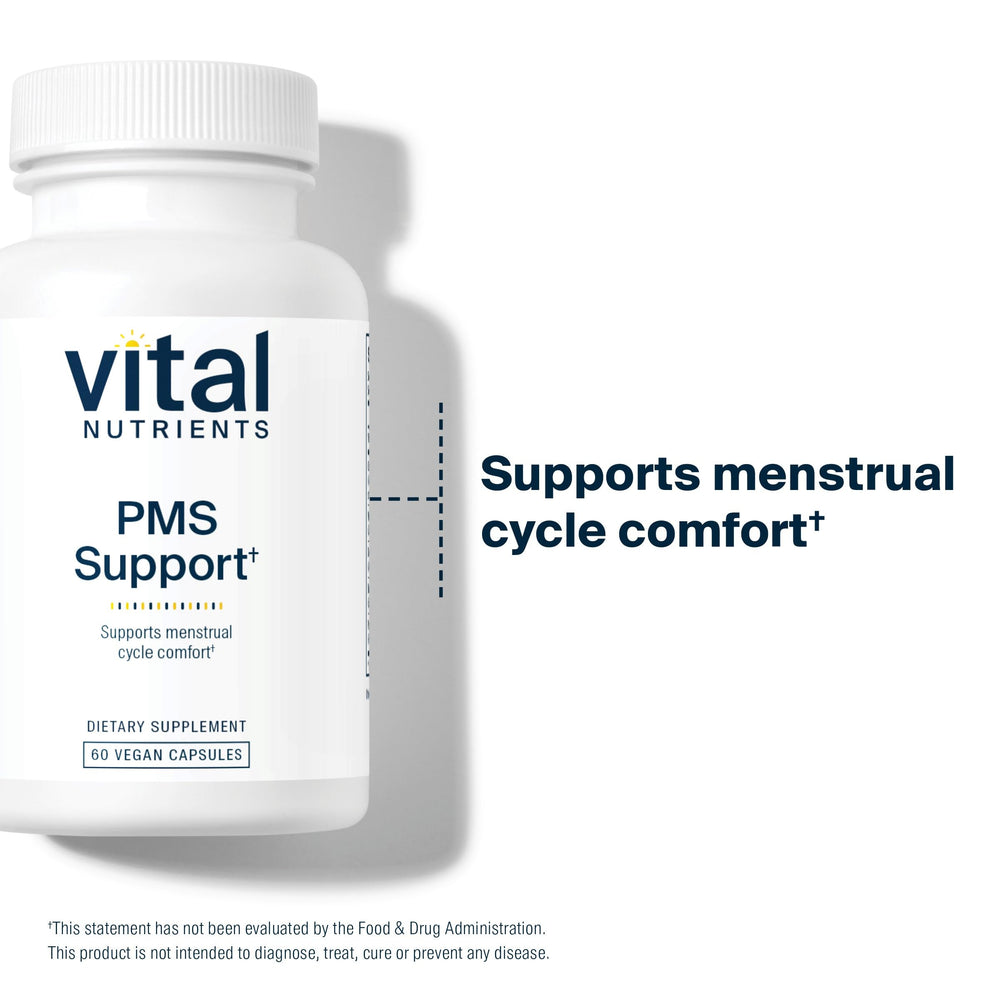 60 capsules packaging for PMS supplement