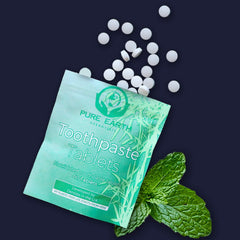 60-count toothpaste tablets with whitening and fresh breath results