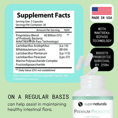 60-count probiotic capsules bottle