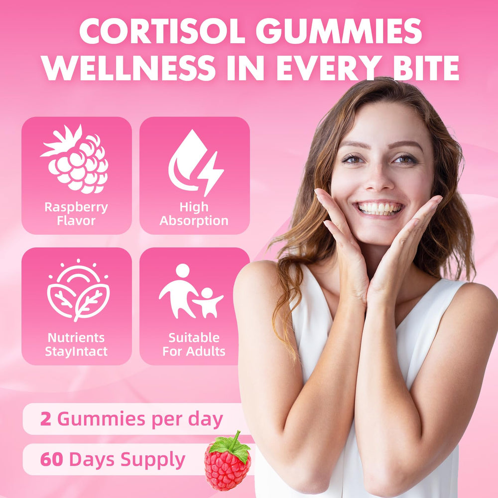 60-day supply cortisol supplement gummies for women