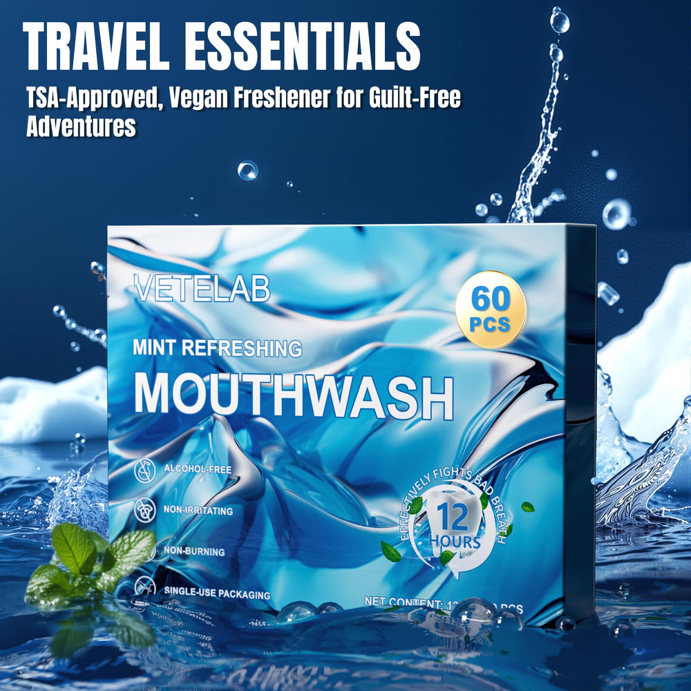 60-pack mouthwash box for travel toiletries