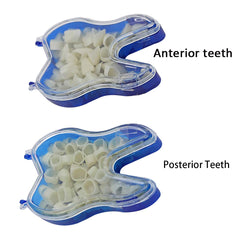 Temporary crown kit for front and back teeth