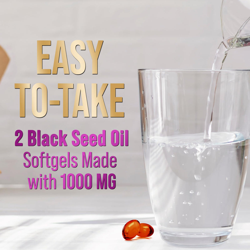 60 softgels Nature's Peak black seed oil bottle
