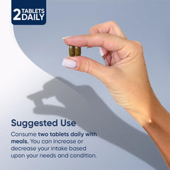 Packaging showing 60-tablet bottle