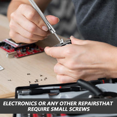 Black iron tiny screws suitable for glasses and watches