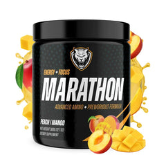 6AM Run Marathon Peach Mango Amino Energy BCAAs tub