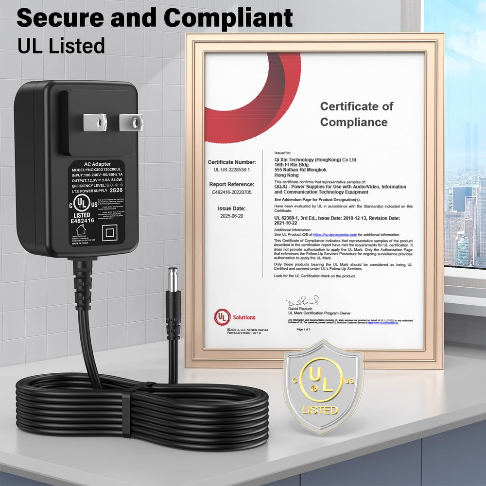 Dual snap-in plugs and 6 ft cable for Zima Dental cleaner charger