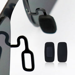 Easy slide-in installation for eyeglass nose pads