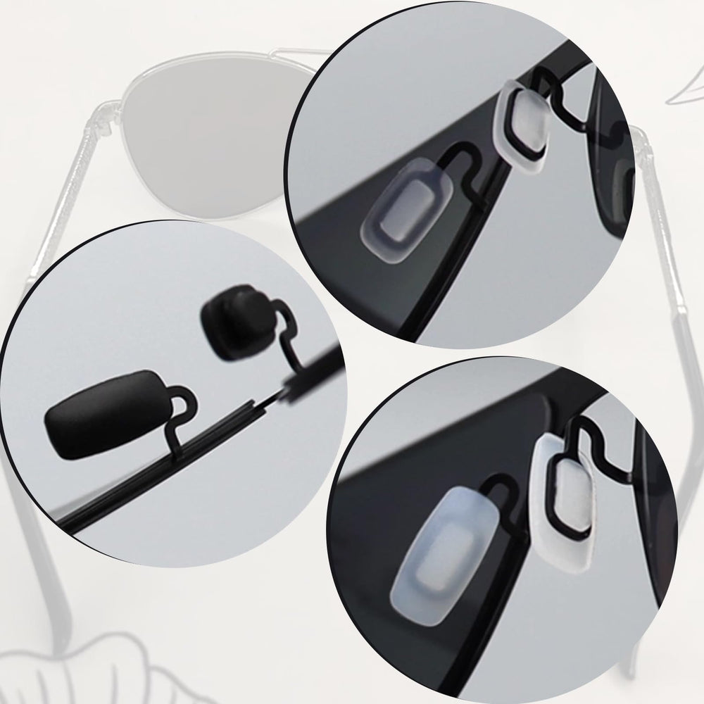 6 pairs of eyeglass nose pads packaged together