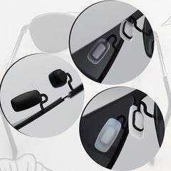 6 pairs of eyeglass nose pads packaged together