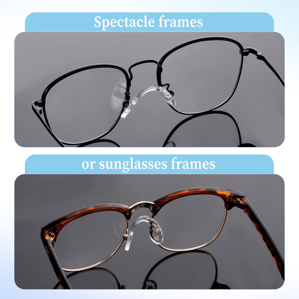 Size and materials: silicone, anti-slip nose pads for glasses