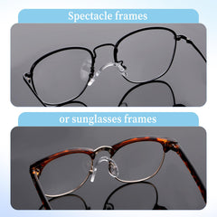 Size and materials: silicone, anti-slip nose pads for glasses