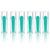 Six-pack hollow hard contact lens remover tools in packaging