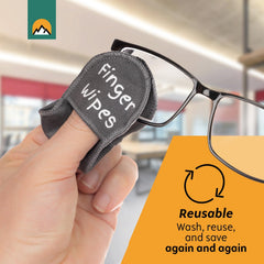 Gray microfiber glasses cleaning cloths for lenses and screens
