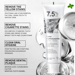 Tube packaging of 7.5% Hydroxyapatite Toothpaste