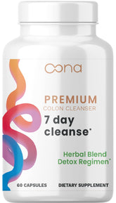 Bottle of 7 Day Advanced Colon Cleanse with capsules