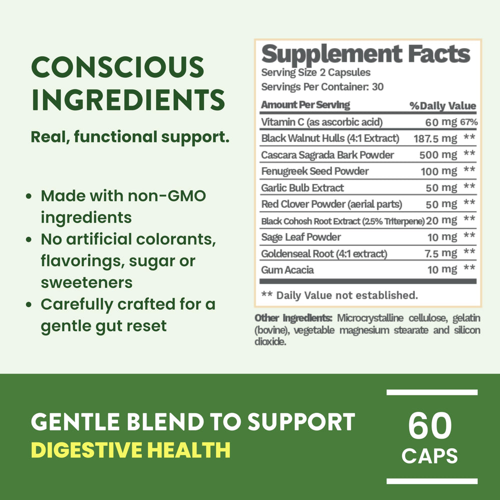 Product packaging with 7 Day Cleanse branding