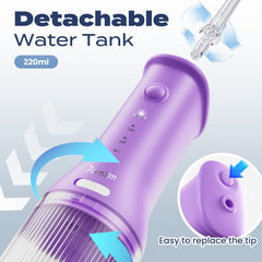 Two jet tips for 7AM2M purple water flosser