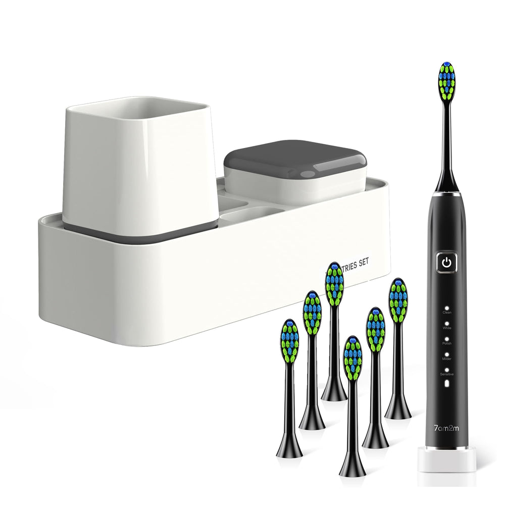 7AM2M Sonic Electric Toothbrush Black front view