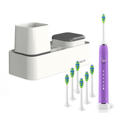 Front view of the purple 7AM2M Sonic Electric Toothbrush