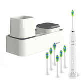 Front view of white 7AM2M sonic electric toothbrush
