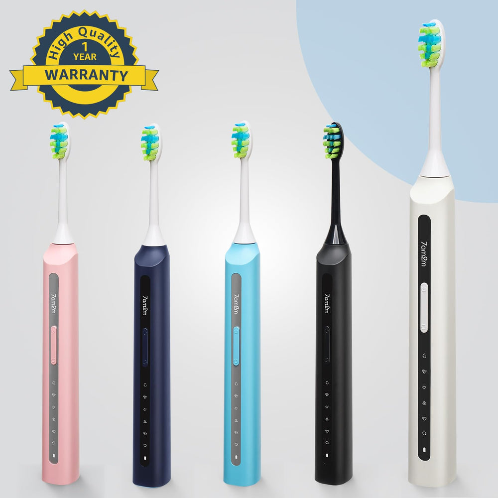 Box contents: toothbrush, 8 brush heads and travel case