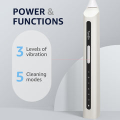 Brush heads for adults and kids included with toothbrush