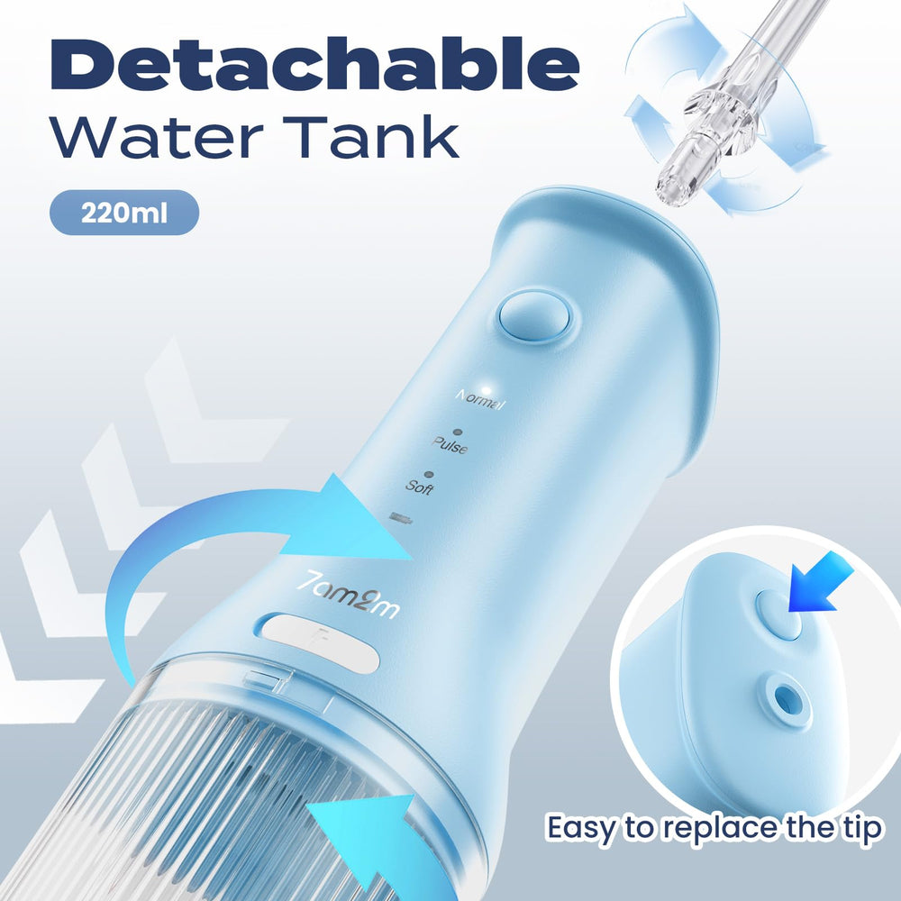 3 cleaning modes indicator on 7AM2M water flosser