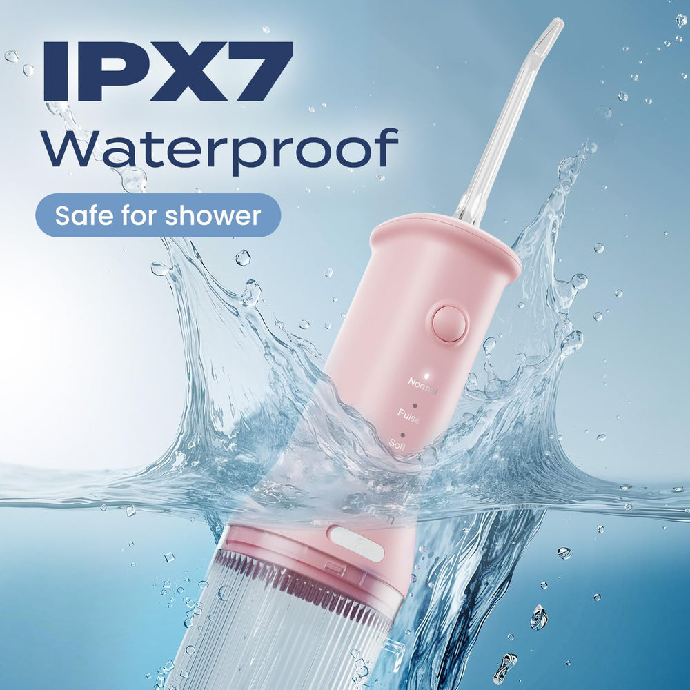 IPX7 waterproof design for travel and home use