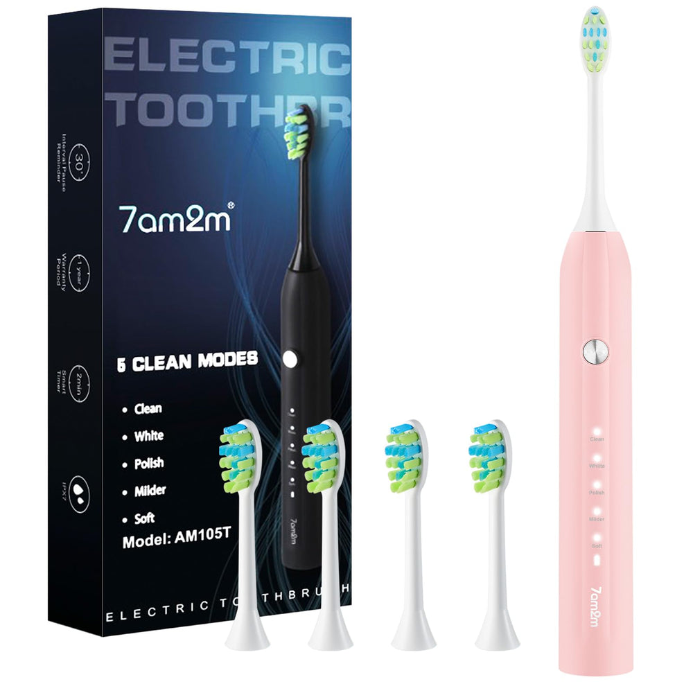 7AM2M Sonic Electric Toothbrush Pink front view
