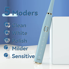 Packaging box of 7AM2M Sonic Electric Toothbrush Blue