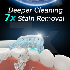 Mode icons showing 5 cleaning modes on 7AM2M toothbrush Blue