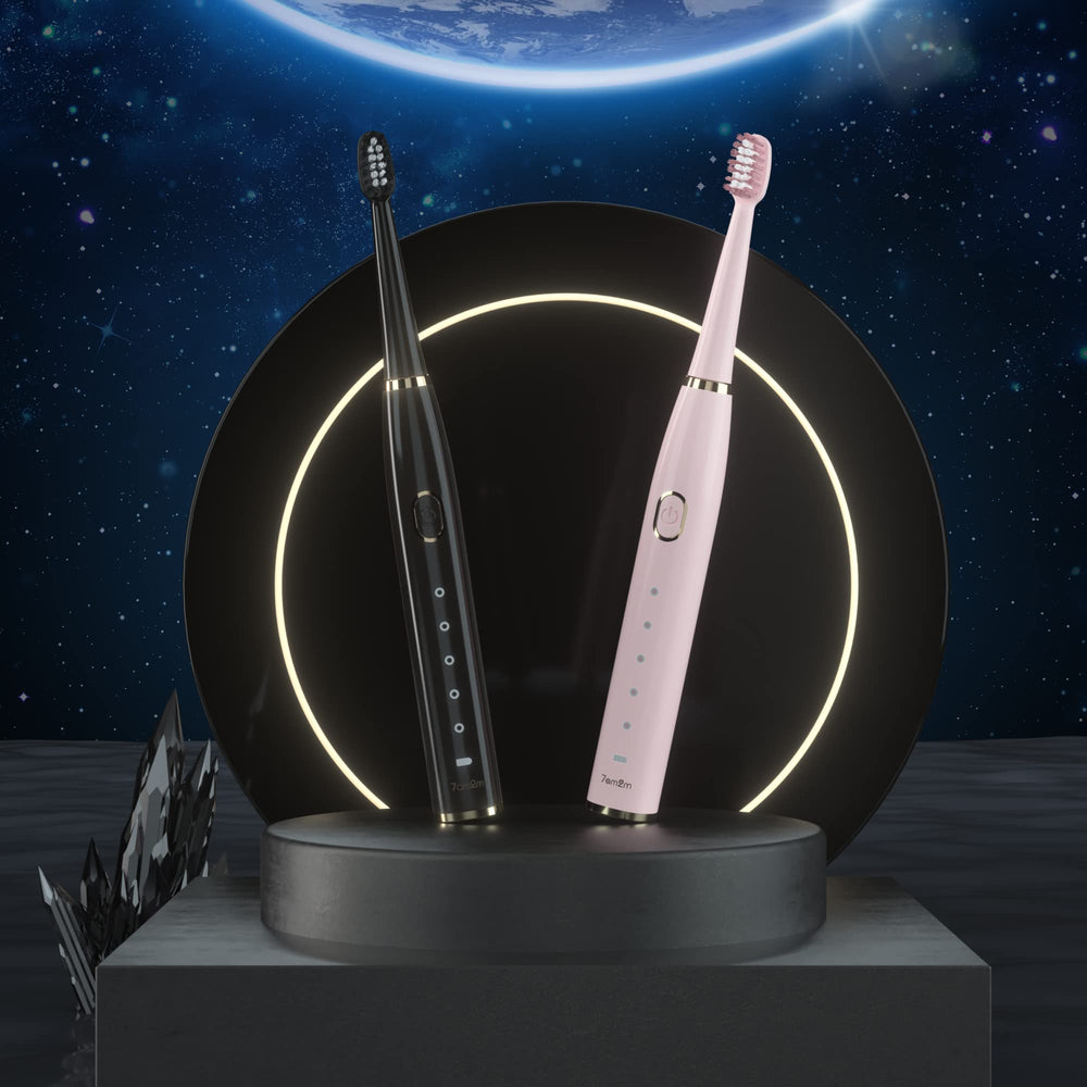 Suitable for adults and kids using 7AM2M Sonic Toothbrush Pink