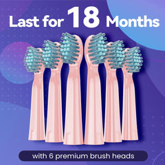 Mode indicator display on 7AM2M toothbrush