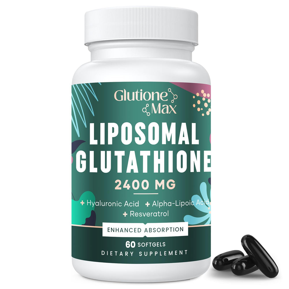 Product image of 8-in-1 liposomal glutathione 2400 mg softgels bottle